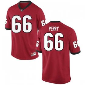 UGA Men's Replica Red Alumni Football Jersey - #66 Dalton Perry 6591911