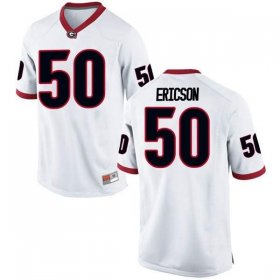 UGA Men's Game White Alumni Football Jersey - #50 Warren Ericson 4596321