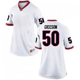 UGA Women's Game White Alumni Football Jersey - #50 Warren Ericson 8874671