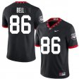 UGA Bulldogs Men 100th Anniversary Black Alumni Football Jersey - #86 Dillon Bell 35539958