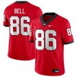 UGA Bulldogs Men Game Red Official Football Jersey - #86 Dillon Bell 15951194