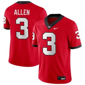 UGA Bulldogs Men Game Red Alumni Football Jersey - #3 CJ Allen 4950010