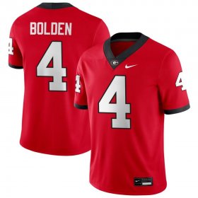 UGA Bulldogs Men Game Red Alumni Football Jersey - #4 KJ Bolden 4240757