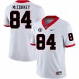 UGA Bulldogs Men White Official Football Jersey - #84 Ladd McConkey 92033332