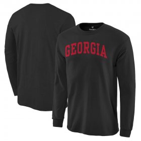 UGA Men's Basic Arch Black Long Sleeve Black Alumni Football T-Shirt - 5525905