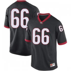 UGA Men's Replica Black Alumni Football Jersey - #66 Dalton Perry 3581312