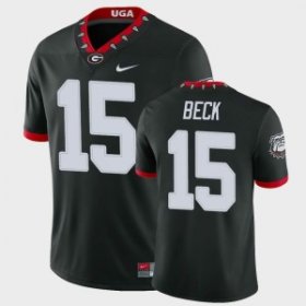 UGA Bulldogs Men 100th Anniversary Black Alternative Alumni Football Jersey - #15 Carson Beck 5856446