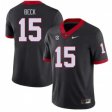 UGA Bulldogs Men Black Official Football Jersey - #15 Carson Beck 9183508