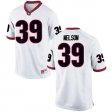 UGA Men's Game White Alumni Football Jersey - #39 Hugh Nelson 7188720