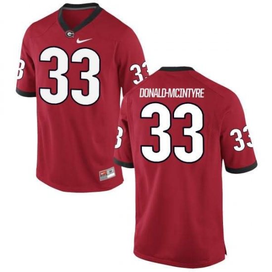 UGA Men\'s Authentic Red Alumni Football Jersey - #33 Ian Donald-McIntyre 9851500