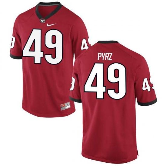 UGA Men\'s Limited Red Alumni Football Jersey - #49 Koby Pyrz 9387604