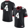 UGA Bulldogs Men 100th Anniversary Black Alternative Official Football Jersey - #4 Oscar Delp 6400846