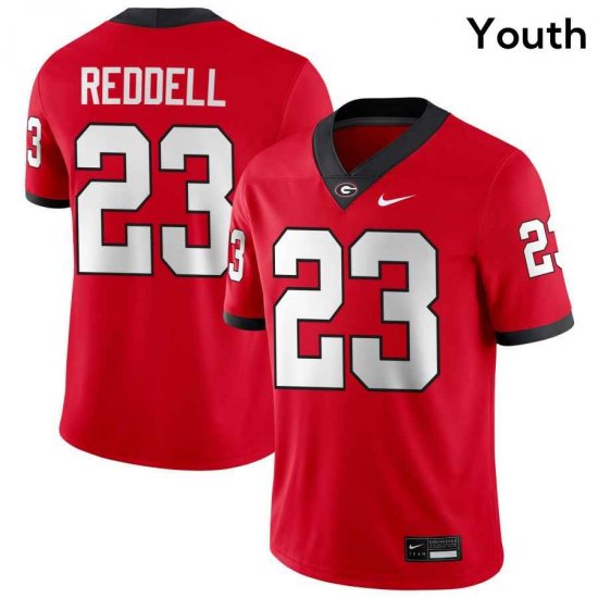 UGA Bulldogs Youth Limited Red Alumni Football Jersey - #23 Jaden Reddell 7966092