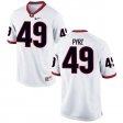 UGA Women's Authentic White Alumni Football Jersey - #49 Koby Pyrz 6675866