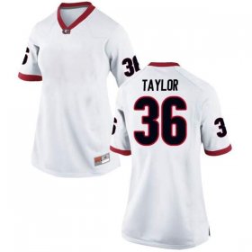 UGA Women's Game White Alumni Football Jersey - #36 Latavious Brini 3081752