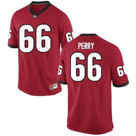 UGA Youth Replica Red Alumni Football Jersey - #66 Dalton Perry 3869747