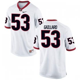 UGA Youth Replica White Alumni Football Jersey - #53 Lamont Gaillard 9934708